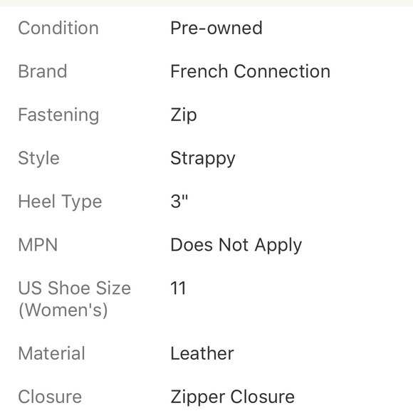 FRENCH CONNECTION LEATHER WEDGES SIZE 41
: - Picture 6 of 6